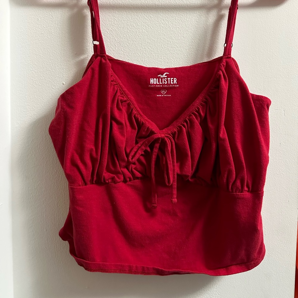 Red tank top